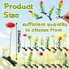 60 Pcs Bean Sprout Hair Clips,Funny Plant Hairpins,Mixed Style Flower Mushroom Little Grass Barrette Hair Accessories for Women Girl School Home Party Christmas