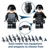 Toysvill SWAT Military Police Building Block Set for Kids | SUV + Soldiers Minifigures (12 PCS) with Weapons and Accessories Gift