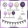 Balterever Purple Cow Party Decorations Purple Cow Balloons Garland Arch Kit with Cow Pennant Banners Farm Theme Birthday Party Supplies for Farm Birthday Party 1st, 2nd, 3rd, 4th, 5th