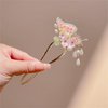 Metal Flower Hair Stick,2 PCS Floral Hairpin Hair Chopsticks Hair Clip Chignon Pin Hair Decor Hair Accessories for Women Girls 036#01