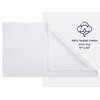 American Soft Linen Bath Rug, 17 in 24 in 100% Cotton Bath Mats Rugs for Bathroom, Non Slip Washable Shaggy Form Area Rugs, White Bath Rug