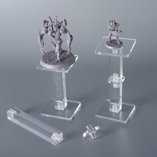 Kalami 2 Sets Flying Miniatures Combat Riser for DND with 2" Base, 3D Single Flyer Riser for Tabletop RPGs and Board Games
