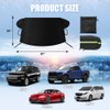 Sompaty Windshield Cover for Ice and Snow, Frost Guard Windshield Snow Cover, Performance Brake Kits with Side Mirrors Cover, Fits Most Cars, Trucks, Vans, SUVs and More 87 x 56 inches, Black