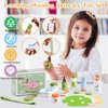 Ehome Wooden Makeup Toy Set for Toddler c Wood Learning Toys, Play Spa Set with Face Mask Christmas Birthday Gifts for 3-8 Years Old
