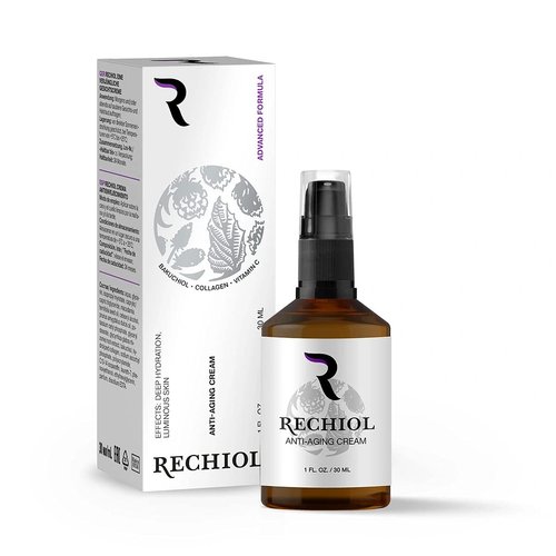 Hendel Garden Rechiol Bakuchiol Serum Retinol Alternative - Anti Aging Collagen Cream With Vitamin C, Almond Oil – Renewing Better Than Retinol Refining Facial Moisturizer