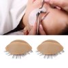 Mannequin Head Eyelids, 3 Pairs Replacement Realistic Eyelashes Extension Training Tools Removable Eyelid Detachable Advance Eyelash Silicone Extensions Kit Doll Head Practice Makeup Lashes Soft Touch