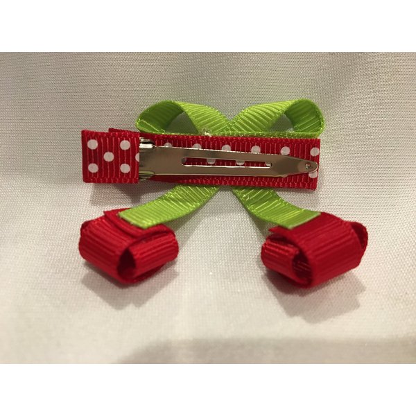 Cherry Hair Clip, Cherries Hair Clip, Ribbon Sculpture, Girls Hair Accessory, Preppy Gifts, Cherry Hair Bow