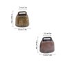 5 Pack Grazing Copper Bells, Metal Cow Bells for Dogs, Animal Copper Loud Bronze Bell, Small Brass Bell, for Cow Horse Sheep Cats Small Pets Anti-Theft Accessories (Bronze)