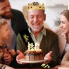CIEHER 60th Birthday Sash & 60th Birthday King Crown for Men，60th Birthday Crowns for Men King Tiara 60th Birthday King Sash, 60th Birthday Gifts For Men, 60th Birthday Decorations Men
