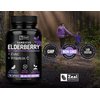 Zeal Naturals Max Strength Elderberry Capsules + Zinc + Vitamin C | 500mg for Immune System Support with Black Sambucus Elderberry | 100 Count | 3-in-1 Immune Support for Adults