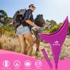 Female Urination Device,Reusable Silicone Female Urinal Foolproof Women Pee Funnel Allows Women to Pee Standing Up,Women's Urinal is The Perfect Companion for Travel and Outdoor (Fuchsia)