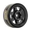 INJORA 1.0 Plus Brass Beadlock Wheel Rims 6-Spoke Wheels for TRX4M AX24 SCX24 FCX24 1/24 1/18 RC Crawler,42g/pcs (Black)