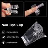 138 Pcs Dual Nail Forms Set Gel Nail Extension Mold 12 Sizes with Scale Clear Nail Mold Dual Nail Dual-ended Gel Brush and Nail File Nail Tips Clip Cuticle Pushers Nail Cleaning Brush