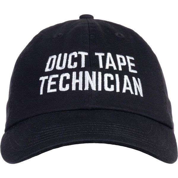 Ann Arbor T-shirt Co. Duct Tape Technician | Funny Mechanic Contractor Fixit Handyman Dad Grandpa Baseball Joke Hat Black