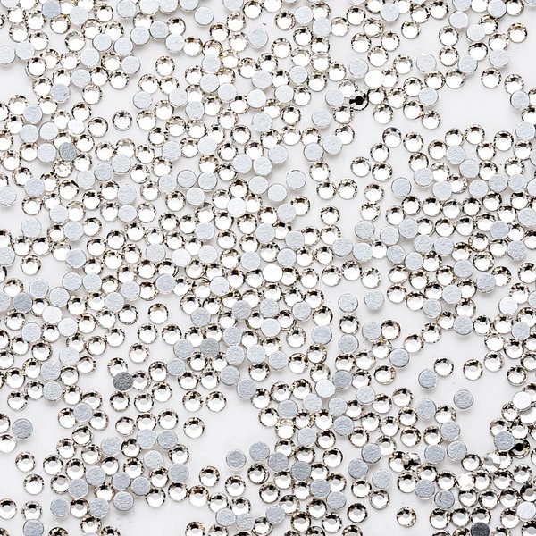 1440Pcs White Crystal Rhinestones,Glass Flatback Gems Small for Nail Face Makeup Art Crafts Clothes Sparkly Decoration -(SS3,1.4mm)