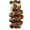 Highlight Brown Bundles Human Hair Ombre Blonde Body Wave Bundles P4/613 Human Hair Bundles Brazilian Human Hair Double Weft Soft And Silky Remy Hair Extensions for Black Women 10 12 14 Inch
