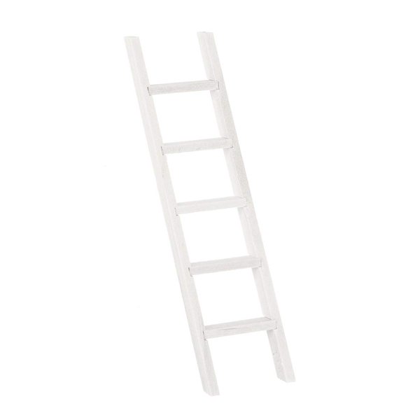 Milisten 1:12 Miniature Ladder Mini Wood Doll House Ladder Furniture Staircase Model DIY Dollhouse Furniture for Doll House Accessories