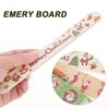 Kichvoe 12pcs Christmas Nail Files Grit Nail Files Emery Board Manicure Pedicure Tool and Nail Buffering Files-Random Style