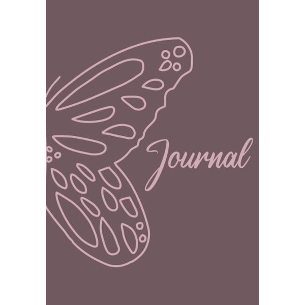 Journal: Pink Butterfly Notebook -5.8 x 8.3