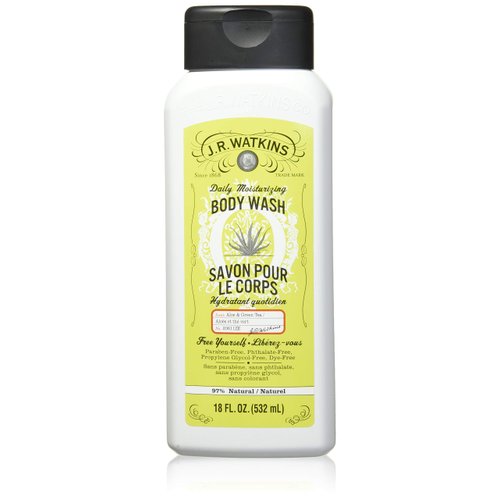 J.R. Watkins Daily Moisturizing Aloe and Green Tea Body Wash, 18 Ounce