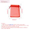 Bezall 100Pcs Red Organza Gift Bags 3.5x4.5, Small Christmas Candy Bags with Drawstring for Baby Shower, Wedding, Party Favor Pouches