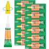 3g X 12 Pack Super Glue Strong Adhesive, Cyanoacrylate Adhesive Instant Drying Glue for Plastic, Wood, Metal, Crafts, Home Kitchen Utensil Repair Permanent