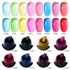 MEET ACROSS 8PCS Jelly Crystal Gel Nail Polish Set, Jelly Gel Polish Kit, Glaze Glass Transparent Nail Polish Sheer Pink Green Blue Nail Gel Polish, Soak Off UV Nail Gel for Home Manicure Nail Salon
