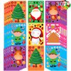 Joy Bang Christmas Crafts for Kids, 30 Sheets Make Your Own Gnome Santa Snowman Christmas Face Stickers, Xmas Games Activities Sticker for Children Winter Holiday Classroom Party Favors Gifts