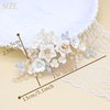 Oriamour Handmade Wedding Hair Comb Bridal Hair Accessories With Ceramics Flower,Flower Bridal Hair Clip Side Combs Hair Pieces for Wedding (Gold)