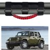 KOOLYNHO Roll Bar Grab Handles Hand Grips Accessories Paracord Hand Grab for Jeep Wrangler JL JK TJ YJ Gladiator Sahara Rubicon Unlimited (Red 4 Pack)