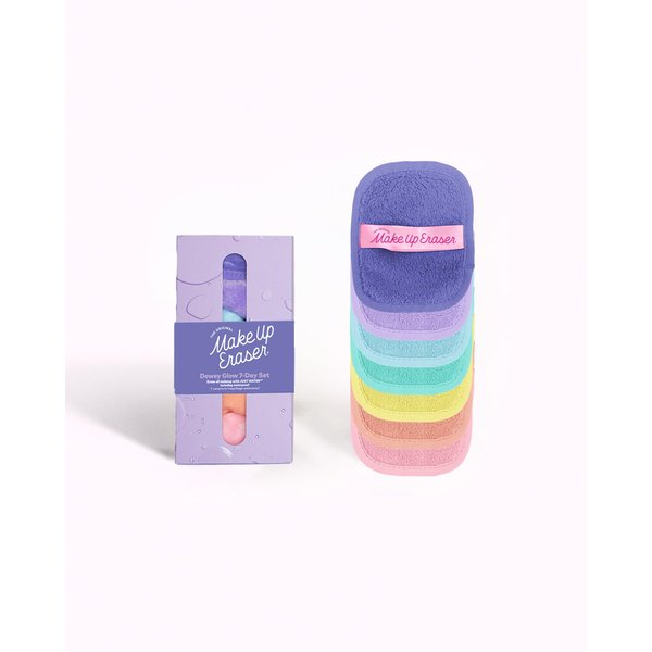 Makeup Eraser The Original, 7-Day Set, Erase All Makeup with Just Water, Including Waterproof Mascara, Eyeliner, Foundation, Lipstick, Sunscreen, and More Dewy Glow, 7ct.