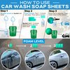 Image Wash Products - Eco-Friendly Car Wash Soap Sheets - Works with Snow Foam Cannons, Foam Guns or Bucket Washes, pH Balanced Car Shampoo, For Cars, Trucks, Motorcycles, RVs & more