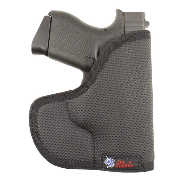DeSantis Nemesis Pocket Holster For Pistols, Made of Quality Tacky Material, Ambidextrous, Unisex Gun Holster, Fits GLOCK 42, Black