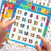 Alphabet Bingo Game Kids Sight Word Bingo Set Number Letter Animal Board Game for Kindergarten Preschool Counting and Matching Skills Development Family Game Night Classic Educational Supplies