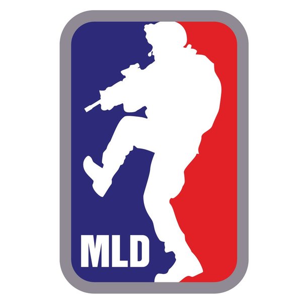 US Army - Major League Door Kicker Patch Decal - 3.5 Inch Tall Full Color Decal, Sticker