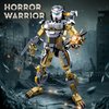 HIGH GODO Xenomorph Warrior Building Sets for Adult,556 Pieces Horror Action Figure Toy with Special Weapons,Gifts for Boys Aged 8-14, Perfect for Birthdays, Christmases, Halloweens
