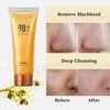NOUSEG 2PCS Gold Foil Peel Off Mask - Peel Off Face Mask - 98.4% Gold Mask - gold face Mask - Blackhead Remover Mask And Deeply Cleans Moisturizing