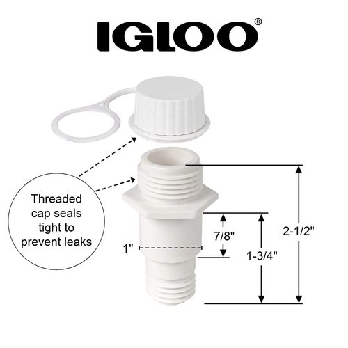 Igloo Replacement Threaded Drain Plug (2-Pack)