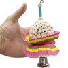 1925 Small Sola Cake - Shreddable Hanging Bird cage Toy, Natural sola Wood Ball, Food Grade Cup Cake Cups, Delightfully Easy to Shred, Great for Small Size Birds Budgie Lovebird Parrotlet Cocatiel