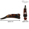 Parcelona French Brill Beak Medium 4 1/2" Shell Small Salon Hinge Slide in Beak Slider Claw Clip Clamp for Women