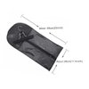 YANTAISIYU Hair Extensions Storage Bag with Hanger Hair Extension Holder Wig Storage Bag Wig Bag (Black)