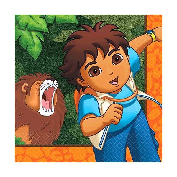 Diego's Biggest Rescue Luncheon Napkins, Party Favor