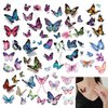 LOMIMOS Spring 200+pcs 3D Butterfly Temporary Tattoos,Waterproof Stickers for Kid Adult Body Art Party Goodie Bag(20 Sheets)