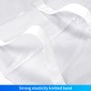 Annhua Dental Chair Foot Cover Foot Pad Mat Cushion Transparent, Dental Clinic Chair Toe Protector Dustproof with Elastic Bands - Waterproof and Reusable