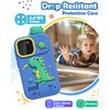 Sueseip Smart Phone for Kids Toys Age 4-6, Christmas Birthday Gifts Dinosaur Toddler Toys for Boys 5-7, Touchscreen Dual Camera Kids Cell Phone for Boys Age 8-10, with Games,SD Card,Screen Protector
