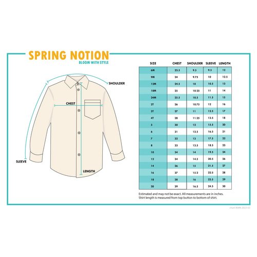 Spring Notion Big Boys' Long Sleeve Dress Shirt 4T Black