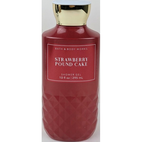 Bath and Body Works Strawberry Pound Cake Shower Gel Wash 10 Ounce