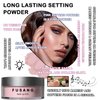 Fusang Pink Setting Powder,Oil Control Makeup Powder Shimmer Loose Powder, Long-lasting Makeup Setting Powder