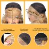 SOSATISFY Body Wave Honey Blonde Wig Human Hair 13x4 Honey Blonde HD Lace Front Wig Human Hair 200% Density 27# Colored Human Hair Wigs Pre Plucked with Baby Hair (28 inch)