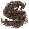 CAISHA Hairpiece Hair Wrap Heat-resistant Synthetic Fibres Curly Messy Updo Mixed Brown HW3